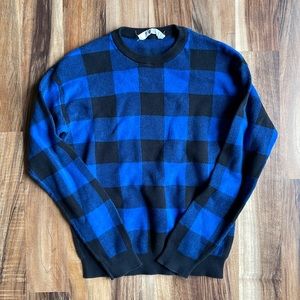 Girls H&M Buffalo Check Print Sweater Size 12/14